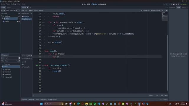 Godot 4 Replay System Tutorial