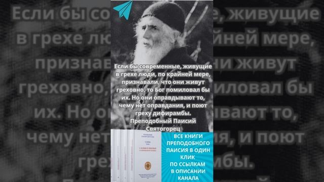 Преподобный Паисий Святогорец: если бы мы хотя бы признавали что живем греховно #паисийсвятогорец