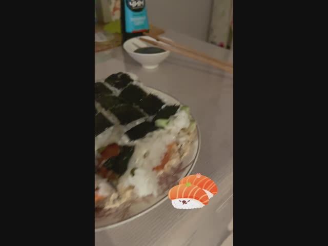 Суши-салат под Красную шапочку