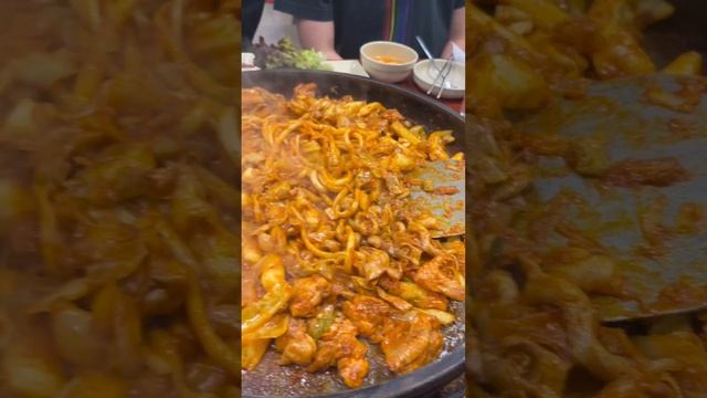 닭갈비 - Spicy Stir Fry Chicken #shorts #dakgalbi