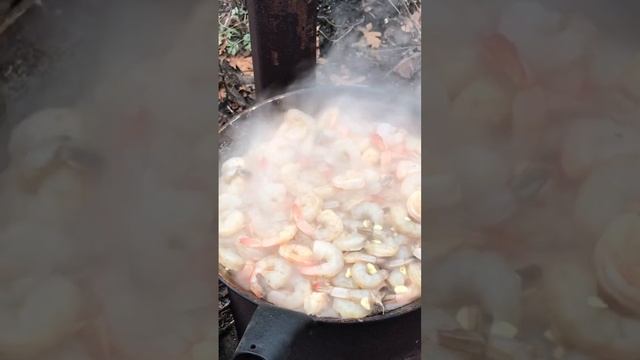 Shrimp, fried. Креветки, жареные.