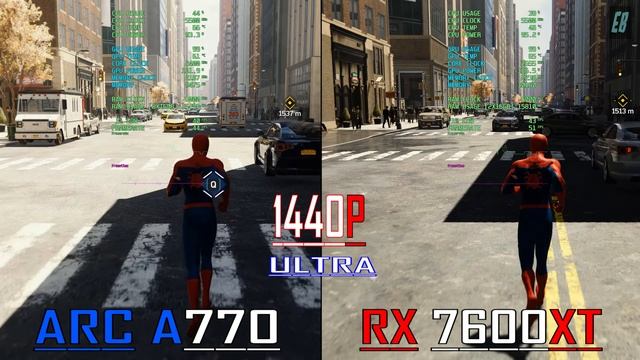 RX 7600XT vs INTEL ARC A770 // PC GAMES BENCHMARK TEST ||