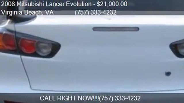 2008 Mitsubishi Lancer Evolution GSR AWD 4dr Sedan for sale