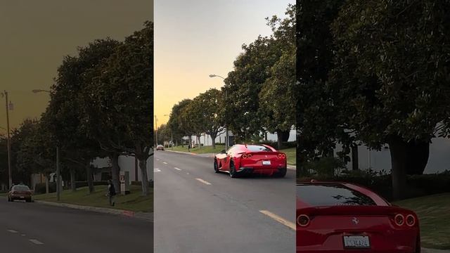 V12 Ferrari 812 Superfast fitted with a Valvetronic Titanium Performance F1 High Pitched Exhaust