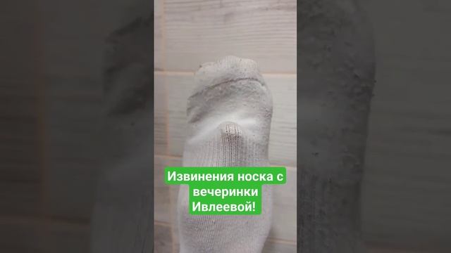 Извинения носка с вечеринки Ивлеевой