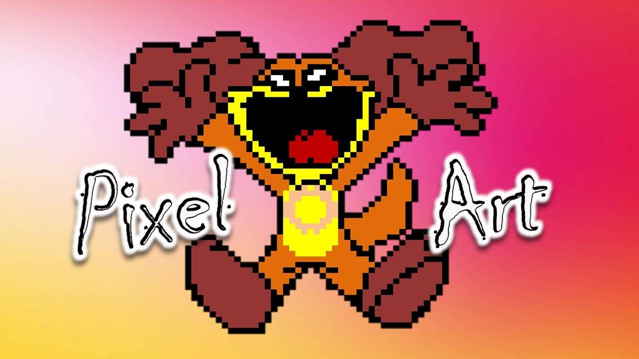 Рисуем Dogday (Poppy Playtime). Создаем красивые пиксельные рисунки в Excel. Pixel Art