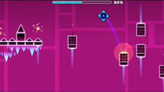 Прошёл уровень time machine в geometry Dash