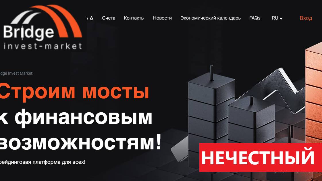 Bridgeinvest-market.com, Wt.bridgeinvestmarket.com (User.bridgeinvestmarket.com) Отзывы - РАЗВОДЯТ