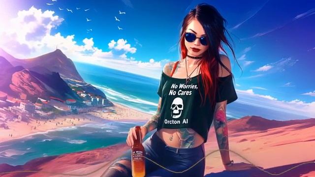 Lyrics Vid for No worries, no cares (chillout summer song)