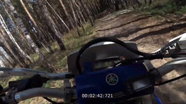 УШЕЛ ОТ ДПС :D!!! WR450F 2012.  Лыжня. 3.30. SLOW MOTION. Работа подвески в стоке.