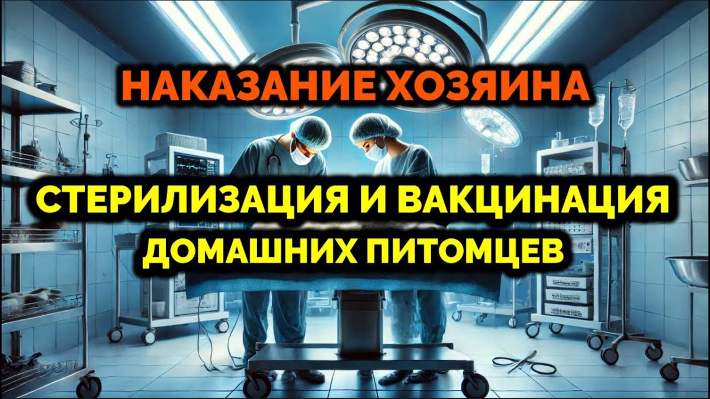 СТЕРИЛИЗАЦИЯ И ВАКЦИНАЦИЯ ДОМАШНИХ ПИТОМЦЕВ