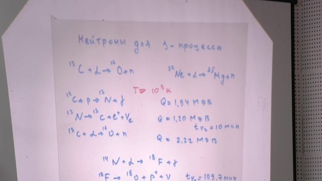 Горение кремния. Реакции под действием нейтронов s и r процессы. Ишханов Б.С. Лекция 7.