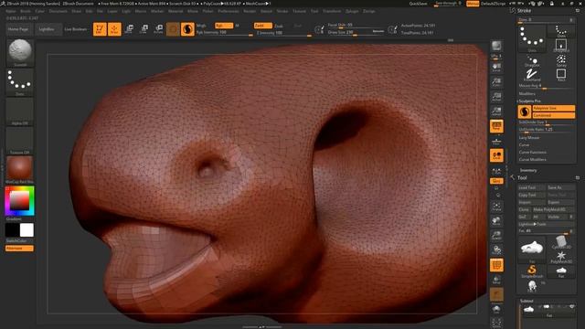 Using Sculptris Pro in ZBrush 2018