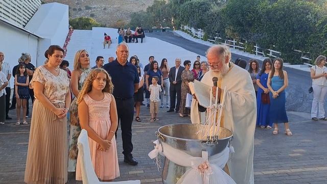 Βάπτιση Κωνσταντίνος Φασουλάκη στον Άγιο Ραφαήλ στα Λινοπεράματα