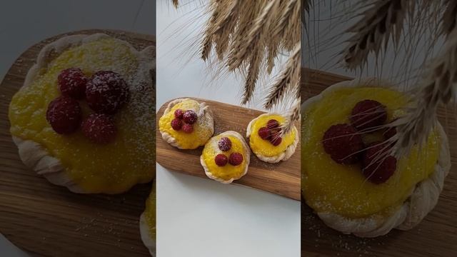 Вензеля с заварным кремом и малиной  #food #trending #trendingshorts #ytshorts #еда #выпечка