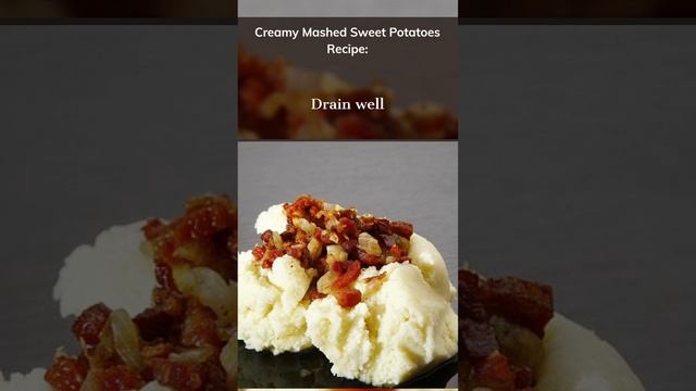 How to make Creamy Mashed Sweet Potatoes 🥔 Food with Milk #shorts #milk #food #potatoes #recipe