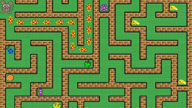 Игра лабиринт помоги мышонку собрать сыр для Малышей Детское