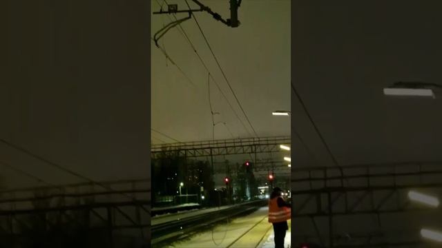 ‼️Поезда на МЦД-3 в сторону Зеленограда задерживаются из-за оборванного провода‼️