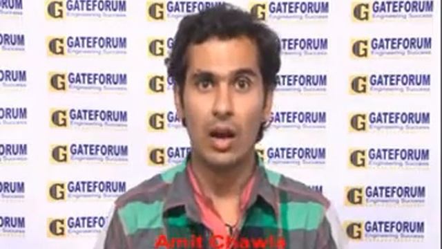 Gateforum for GATE Coaching - Amit Chawla EC AIR 2