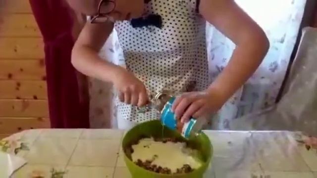 Приготовление шоколадной колбаски.