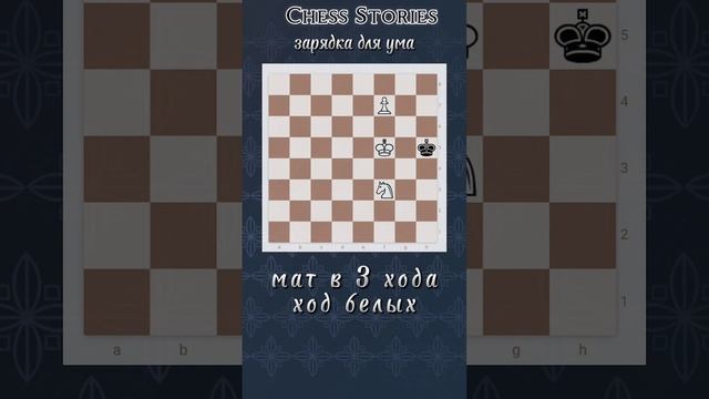 Задача для ума #chess #stories #задачи #шахматы #shorts