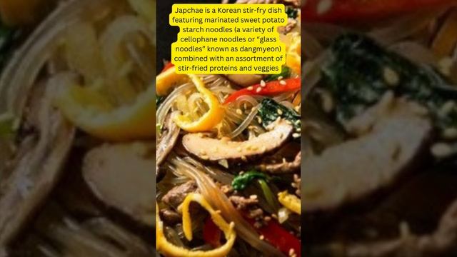 Japchae : A Korean Glass Noodle Stir Fry