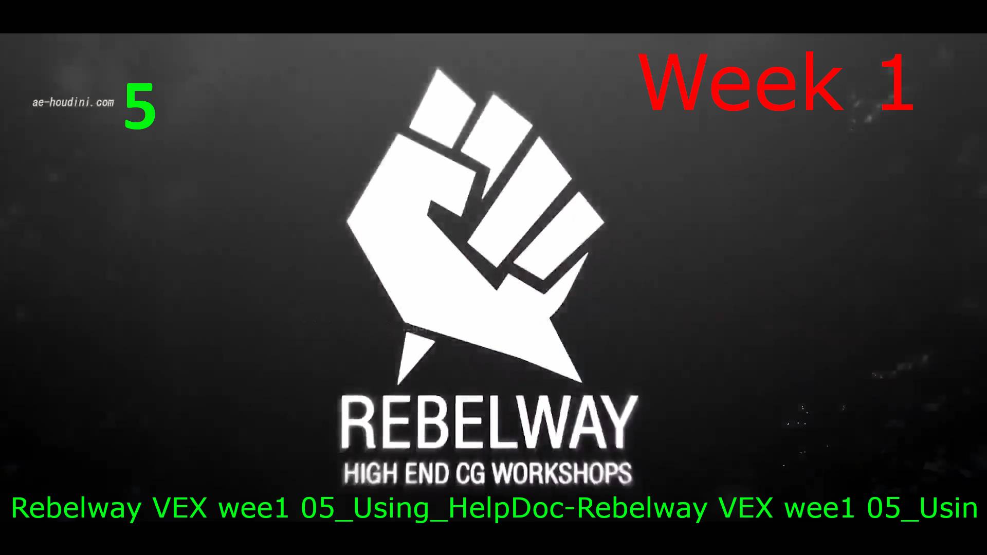 Rebelway VEX wee1 05_Using_HelpDoc-Rebelway VEX wee1 05_Usin