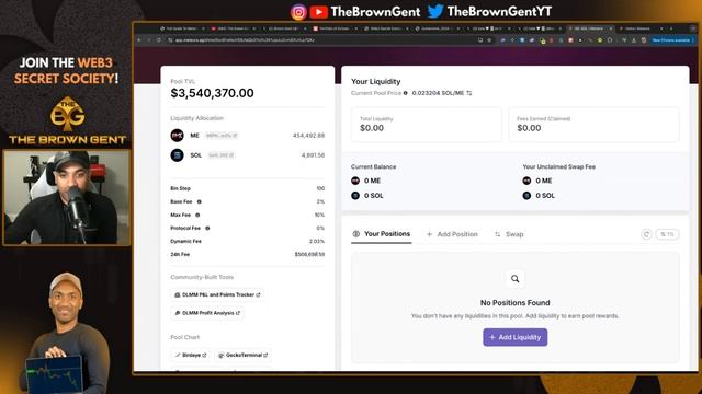 The Brown Gent-20241211 Taking Profits with Meteora's DLMM Pools! [yp4kLXcoTek]