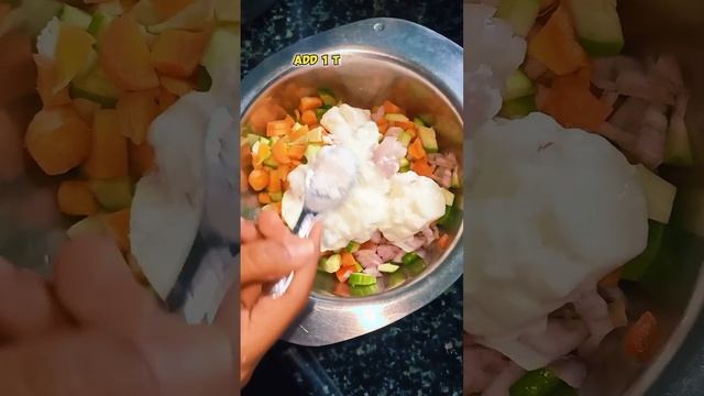 veggie yogurt salad 😋🥗 (koshimbir) recipe #food #recipe #recommended #youtubeshorts #koshimbir