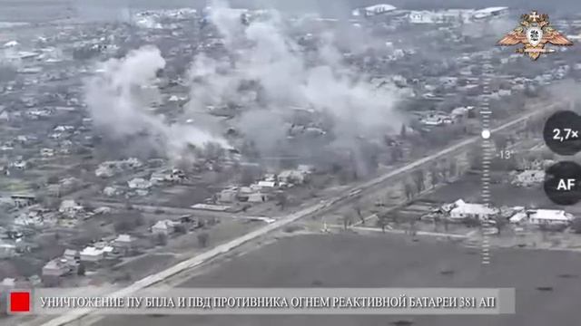 Уничтожение пункта управления БПЛА и ПВД украинских оккупантов в Дачном