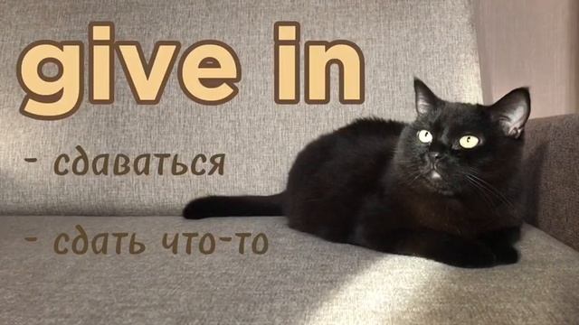 Фразовые глаголы с GIve (Phrasal verbs with Give)