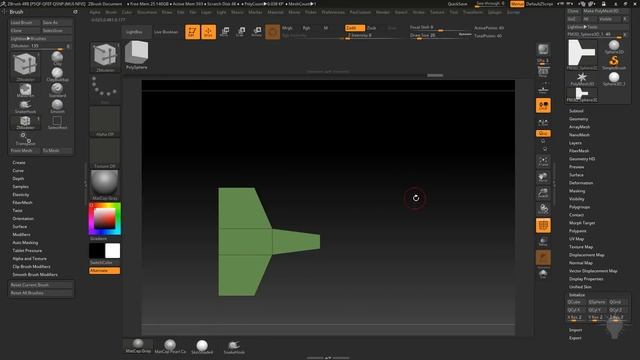 035 Custom TriCurve Brush