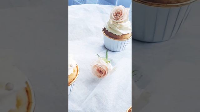 Самые нежные капкейки 🌹#капкейки