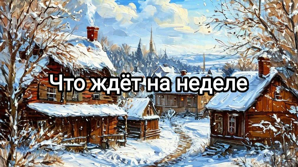 Что ждёт на предстоящей неделе