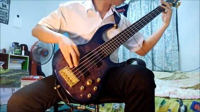 Job for a Cowboy - Entombment of a Machine [bass cover]