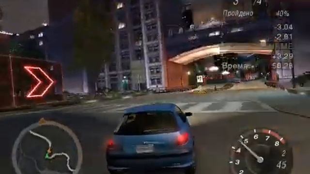 пробный заезд в игре Need for Speed Underground 2_