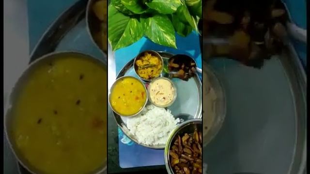 Todays Thali# Daal#Muli Paratha ,Bhat #Onion Raita #omlete#Baby potato fry#Ash gourd sabzi#shorts