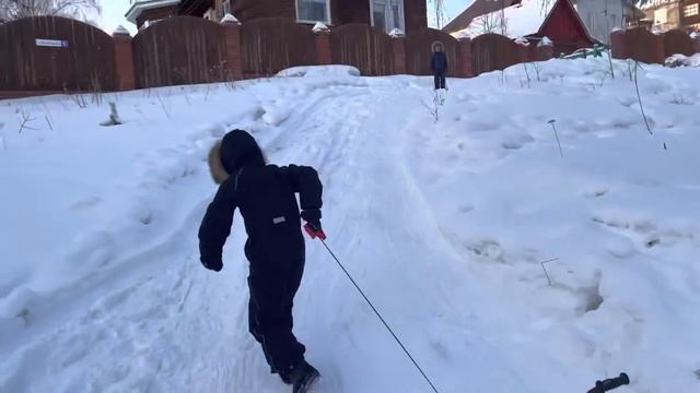 Безумные санки в Абзаково 🛷 💨
