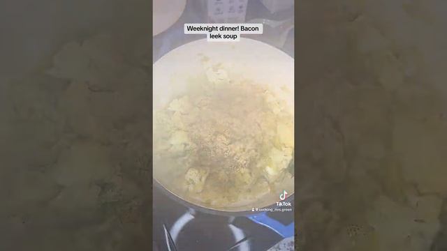 Bacon leek soup