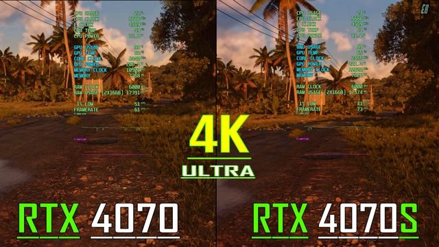 RTX 4070 vs RTX 4070 SUPER || PC GAMES BENCHMARK TEST ||