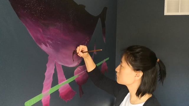 Wall painting/The art drawing on the wall/Acrylic painting/Sara art studio