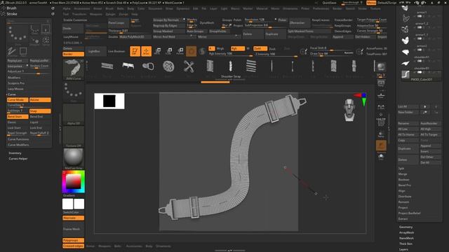 ZBrush - Everything About CURVE Brushes (In 5 MINUTES!)