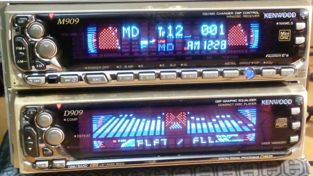 Kenwood M909 & Kenwood D909 demo old school