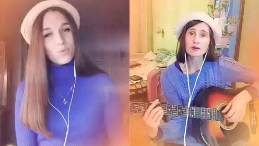 Сливочное небо, гитара, Vitaminka_Fox&Esenia