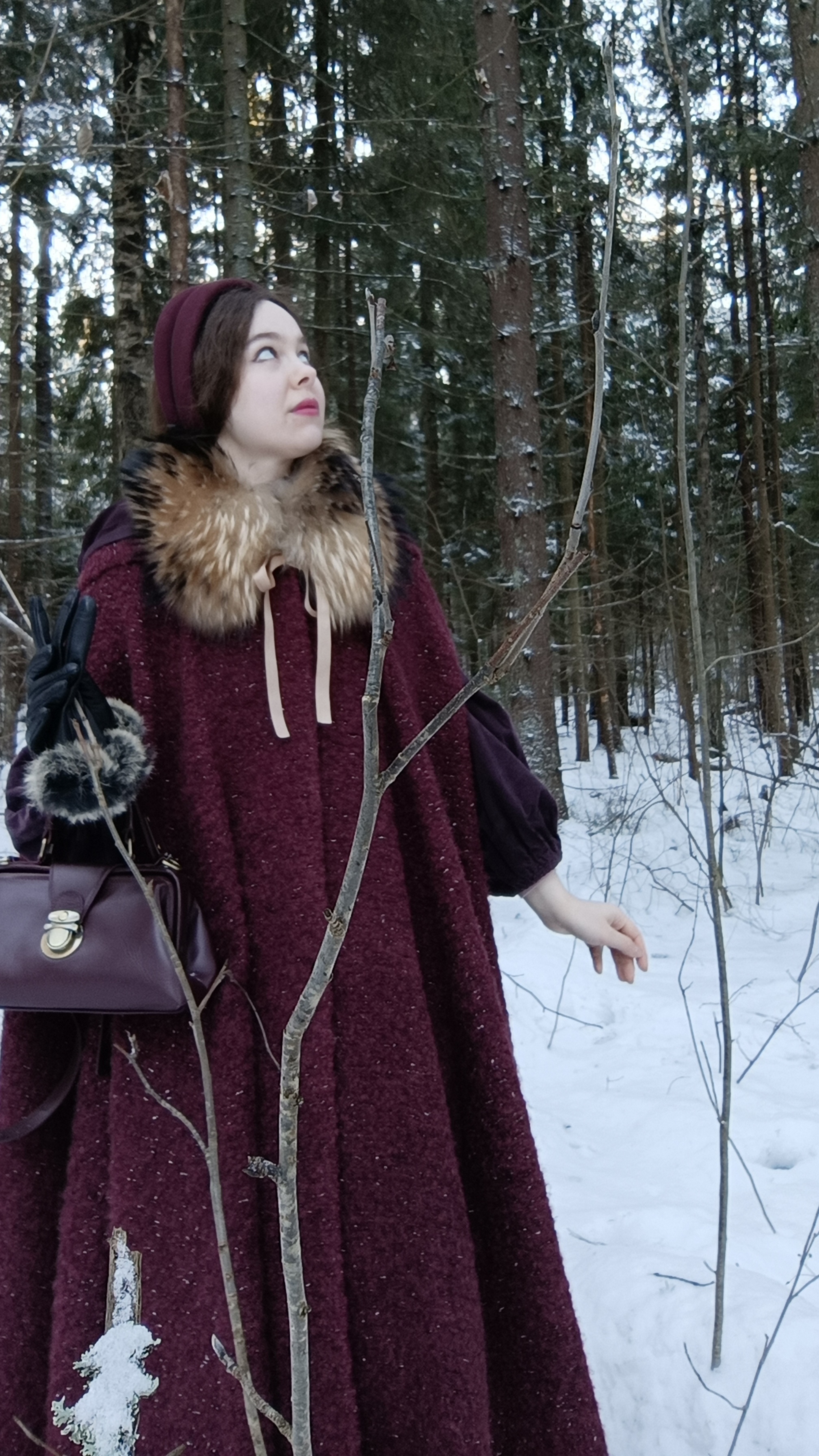 Зачем одеваться красиво в лес? #винтажныйстиль #русскийстиль
