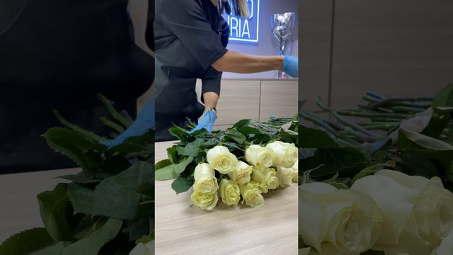 Распаковка поставки цветов в el`FLORIA