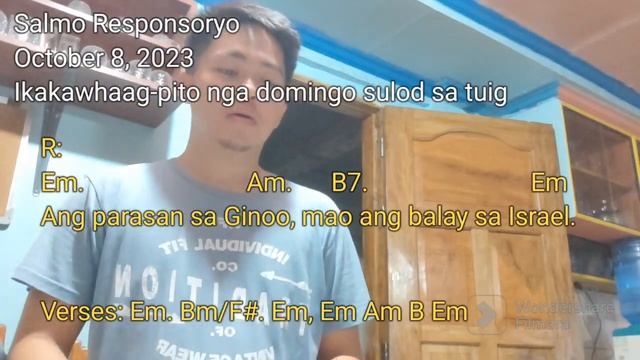 Salmo Responsoryo (Ps. 80) "Ang parasan sa Ginoo mao ang balay sa Israel."