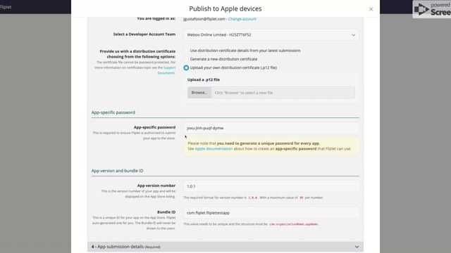 Update App on the Apple App Store