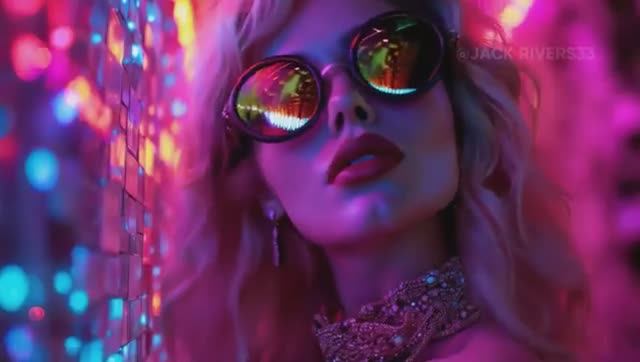Global Party and Glamorous Women  Together We Shine  Retrofuturistic AI Art  AI Short Film