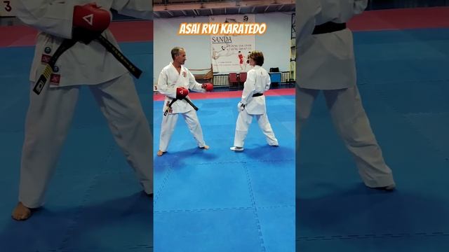 Отработка комбинаций для кумитэ. #каратэ #asairyu #karate